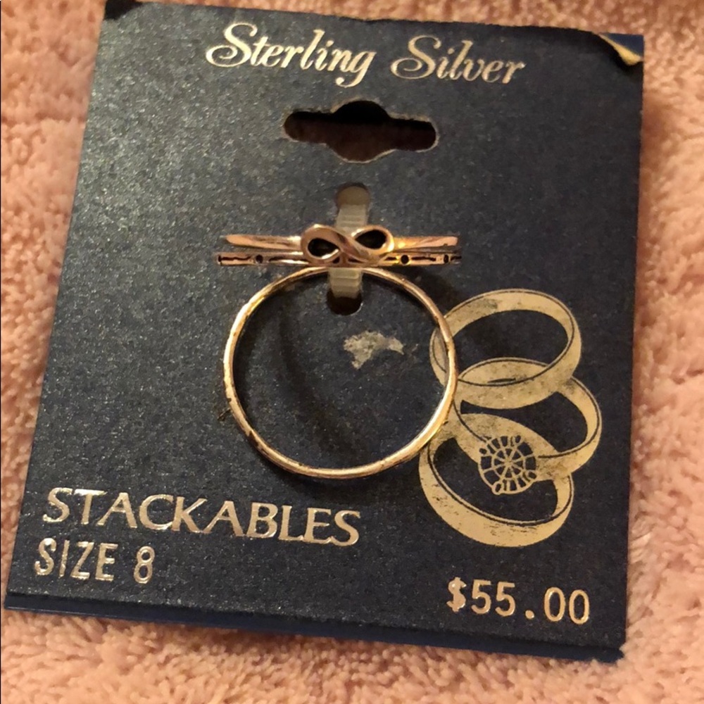 Sterling Silver Stackable Rings - Picture 3 of 3